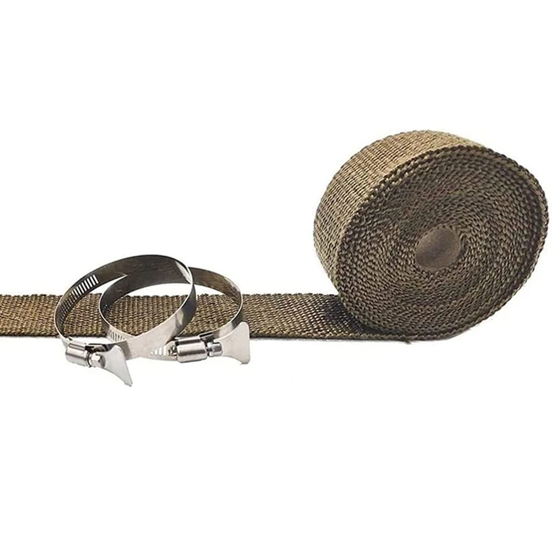 

Fireproof Pipe Wrap Anti Scalding Chimney Ribbon Stove Flue Protector Belt Set Kit With 2 Clamp