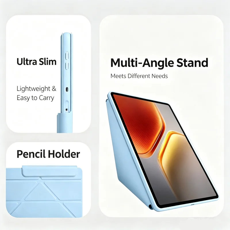 Sleek Folding Protective Case with Auto Wake/Sleep