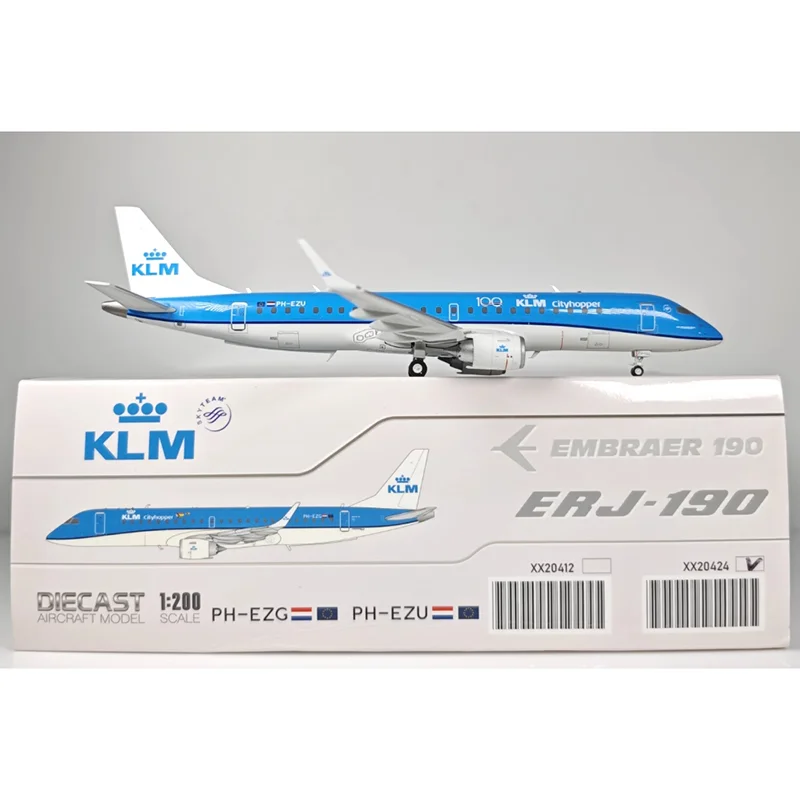 航空機モデル完成品 moderu for JC Wings for KLM for Embraer ERJ-190