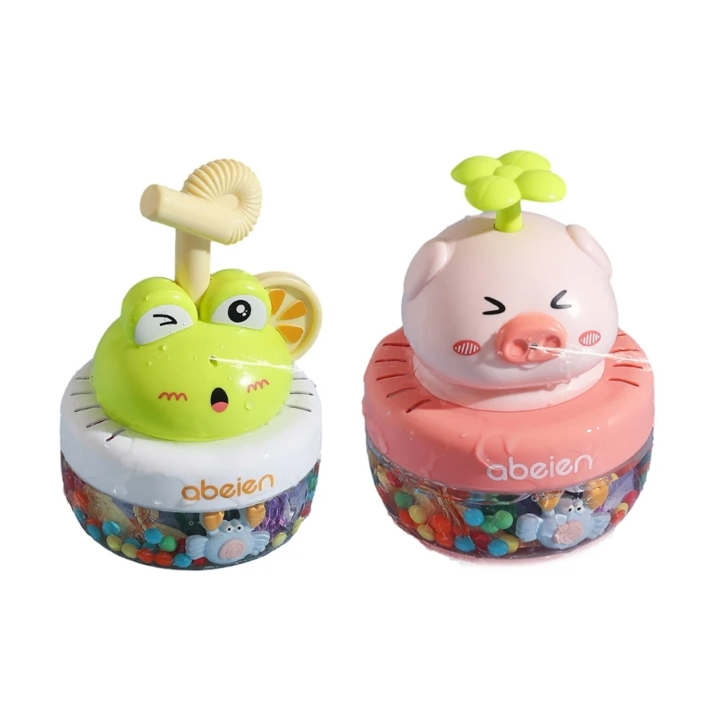 

Дети играют в игрушки Tumbler Frog Pig Shape Bath Toy Water & Land 2 Use Toy