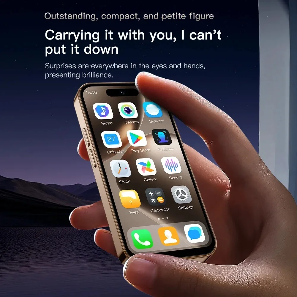 ONEMYTH M16 Pro 4.0" Mini Smartphone Dynamic Shining 2GB RAM 16GB ROM Android10.0 Face Recognition Unlock 2000mAh 3G Phone