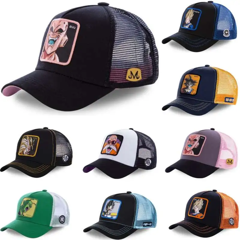 ALLE Stile Dragon Ball Baseball Cap Snapback Schirmmütze Herren Stickerei Hip-Hop Cap Stil Sonnenblende Verstellbare Trucker Mesh Cap