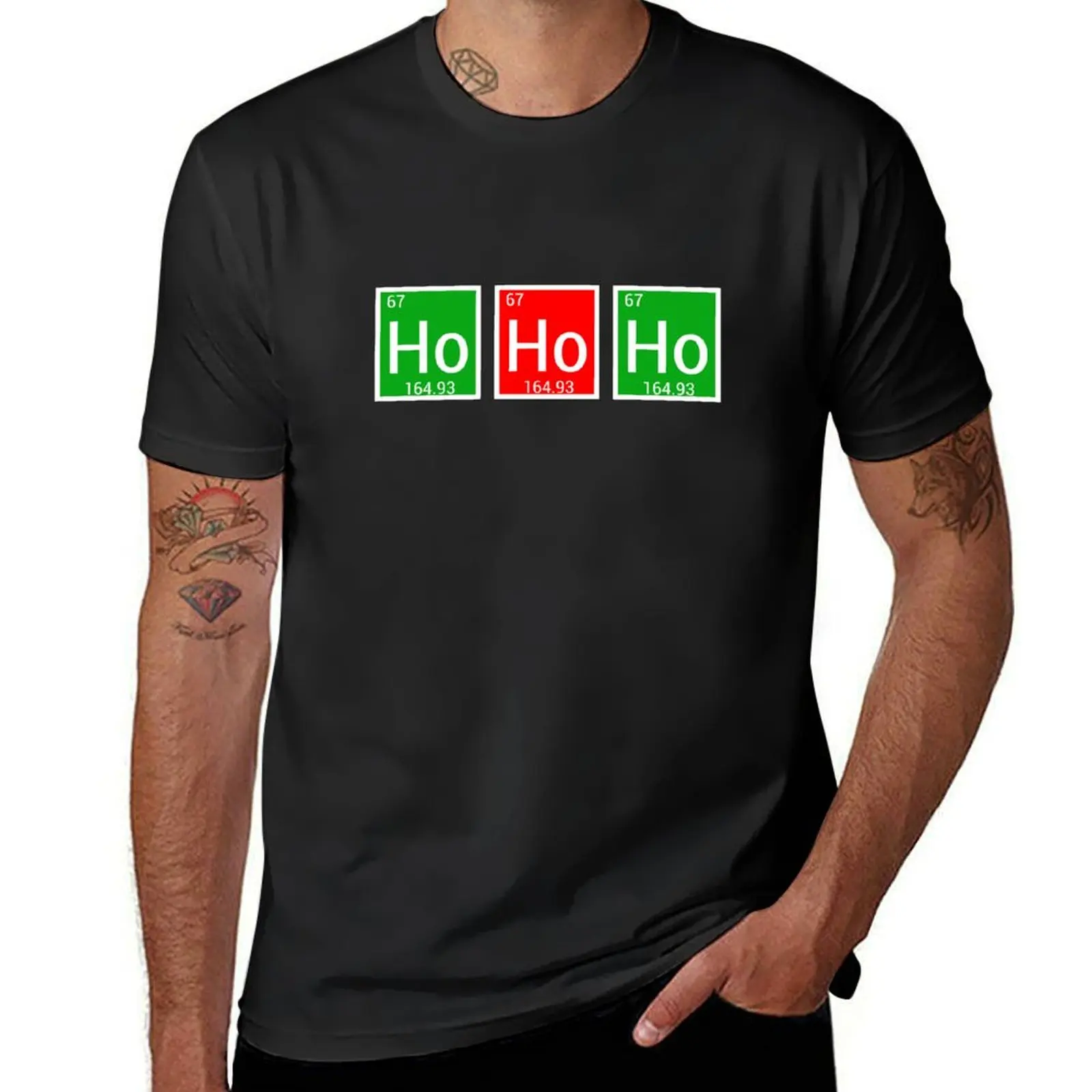 Ho Ho Ho Periodic Table of Elements T-Shirt graphics plain boys animal print heavyweight t shirts for men