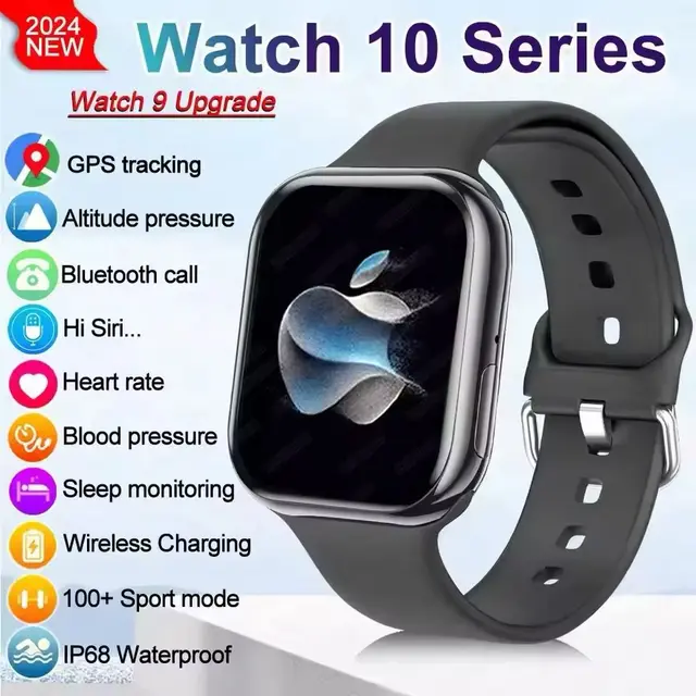 2025 nouveau pour Apple GPS montre 10 montre intelligente hommes HD AMOLED mémoire musique 3D Surround Bluetooth appel étanche Smartwatch femme