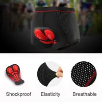 Shorts de cyclisme respirants pour hommes, sous-vêtements de cyclisme, coussretours de gel 5D, antichoc, sous-pantalon de vélo, VTT, équipement de vélo de route 4