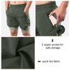 Lixada Men 2 in 1 Running Shorts Quick Drying Breathable Active Training Exercise Jogging Cycling Shorts 6
