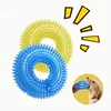 Dog Chew Toy Durable Squeaky Thorn Ring Interactive Sound Training Natural TPR Rubber Teeth Cleaning Grinding Non Toxic Puppy 2