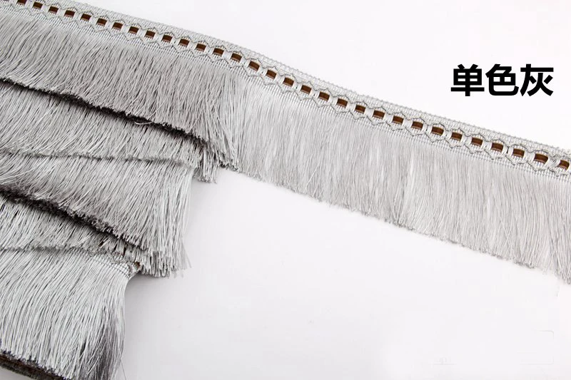 Description Picture 6 of item1Yard 10cm Long Curtain Tassel Fringe Trimming Braid Ribbon Purple Beige Tassels Upholstery DIY Luxury Accessories Decoration