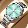 PENGAGAR Luxury Brand Men's Quartz Wristwatch Stainless Steel Waterproof Luminous Date Man Clock Square Business Watches For Men