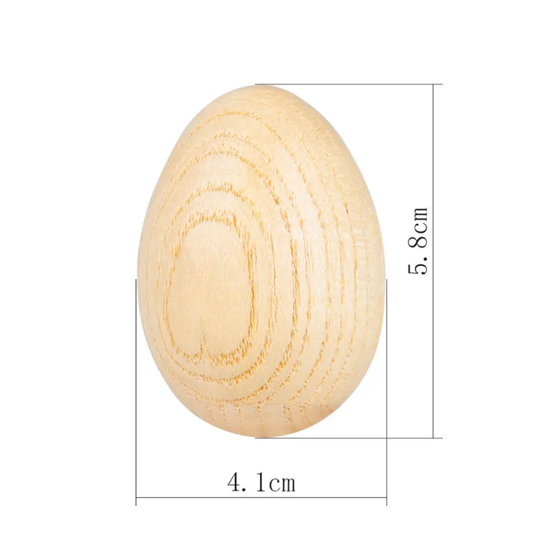 Egg Shakers Wooden Maracas Egg Shakers Musical Percussion Instrument Eggs 2pcs Beige
