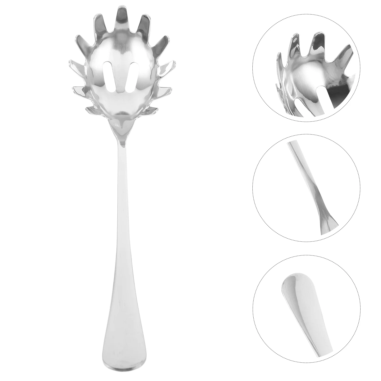

Spoon Pasta Spaghetti Server Fork Noodle Strainer Kitchen Serving Stainless Steel Cooking Slotted Skimmer Ladle Utensil Colander