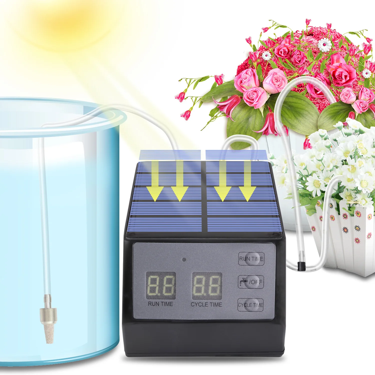 

Solar Automatic Watering Device Smart Watering Device Gardening Flower Potted Plant Drip Irrigation Watering Machine Kits Garden