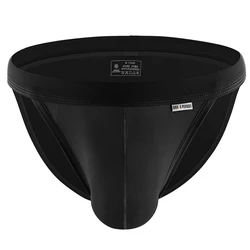 Men's Fashionable Breathable Low - Waist Briefs - M (Black)
