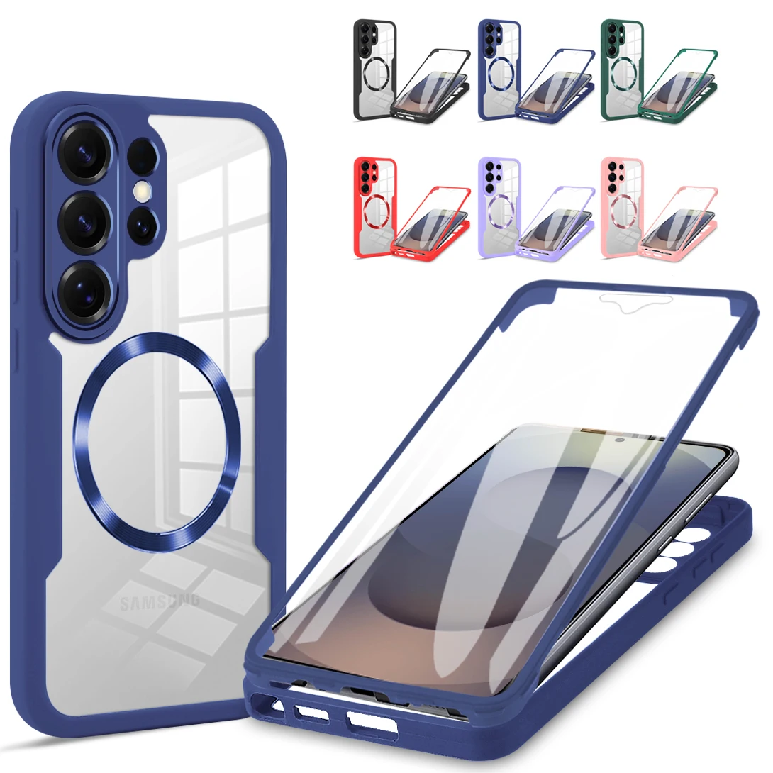 Transparent 360-Degree Protective Phone Cover with MagSafe Compatibility