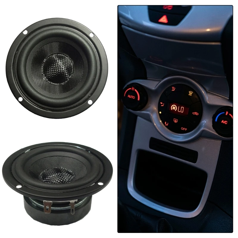 4.5" 4OHM 30W Waterproof Hifi Speakers Fiberglasses Cones Subwoofer Enhances Bass