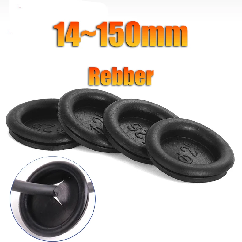 Single Sided Blind Hole Plug 14~150mm Blanking Grommets Rubber Grommet Ring Gasket for Protect Wire Electrical Cable Plumbing