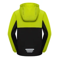 Customize LOGO 6-12T Kids Boys Girls Softshell Jacket Thermal Fleece Waterproof Windproof Children Hooded Outwear Hiking Coat 2