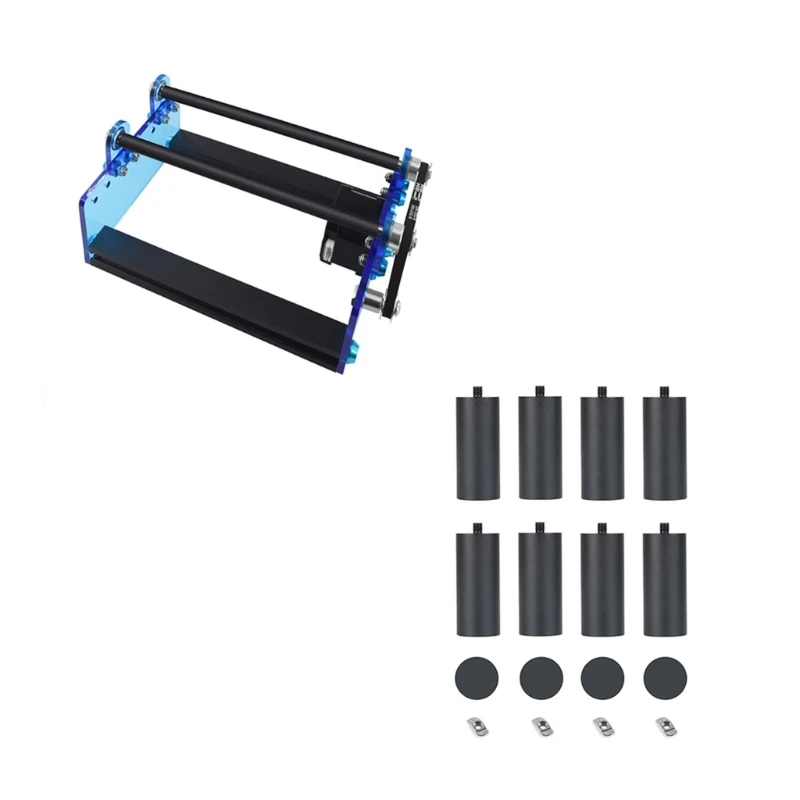 

Laser Engraving Machine Rotating Roller Platform for Cylindrical Cola Can Insulation Cup Marking with Heightening Column LX9A