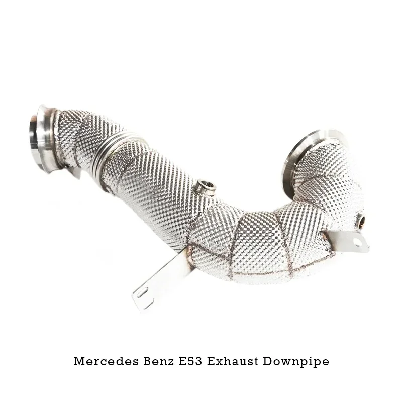 Section High flow Pipes branch downpipe Exhaust Pipe with catalystfor E53 -