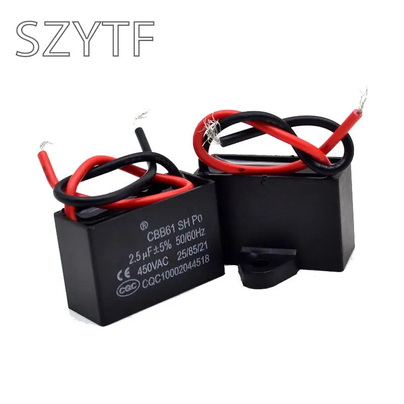Click now to browse Best value for high quality 2Pcs CBB61 Fan Start Capacitor 8UF AC 450V 50