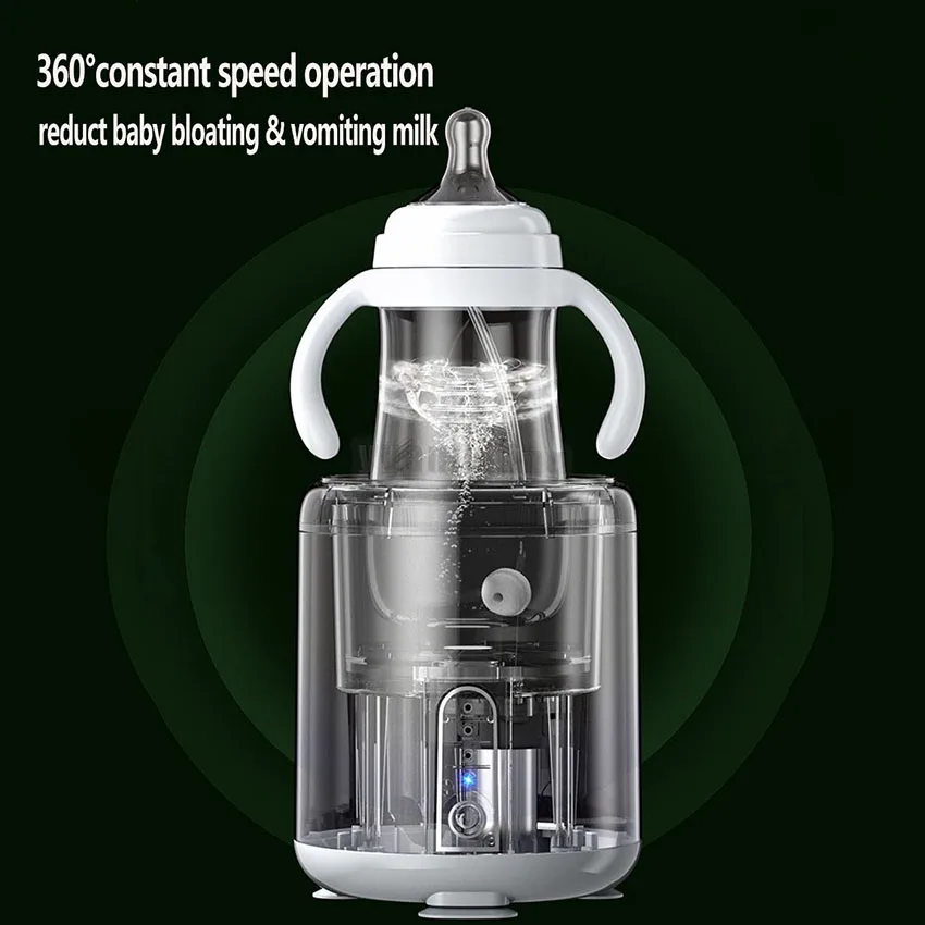 Baby Bottle Intelligent Wireless 360 &deg; Shaker Milk Powder Blender Feeding Shaking Machine 3 Gear Timming Household Home Babycare