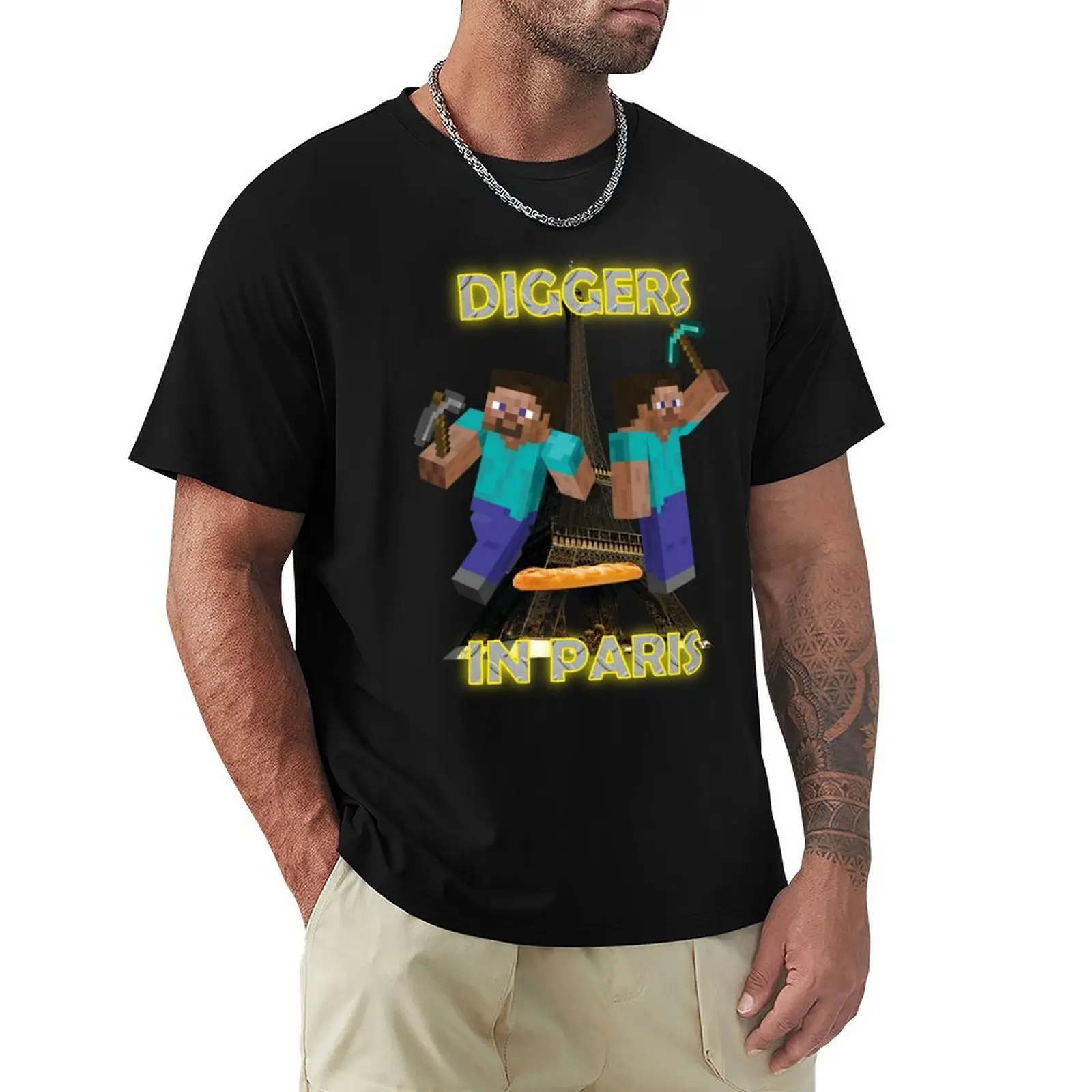 

Diggers in Paris T-Shirt hippie clothes tops summer clothes sports fans t shirts for men graphic
