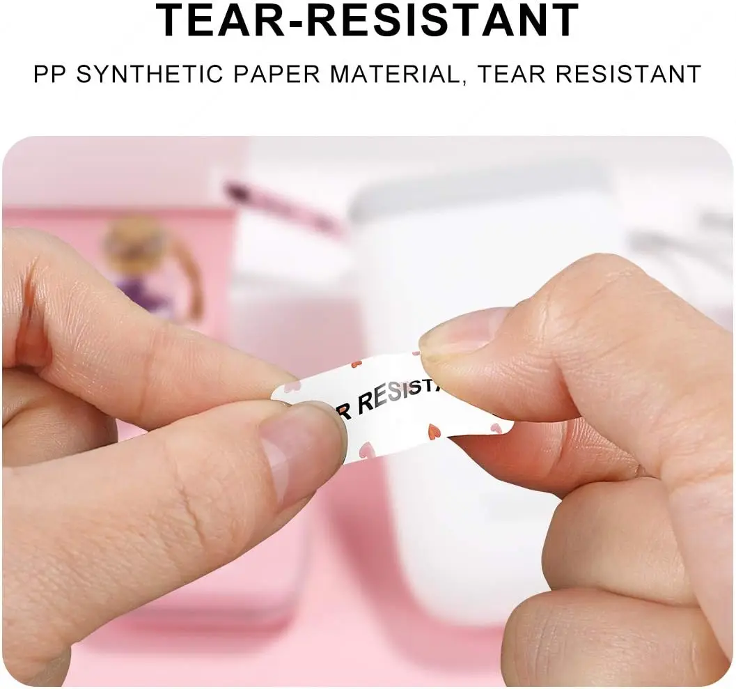 NiiMBOT D101 D11 D110 Thermal Lable Paper Roll Cartoons Name Sticker Mini Lable Supermarket Goods Label for Printer Print