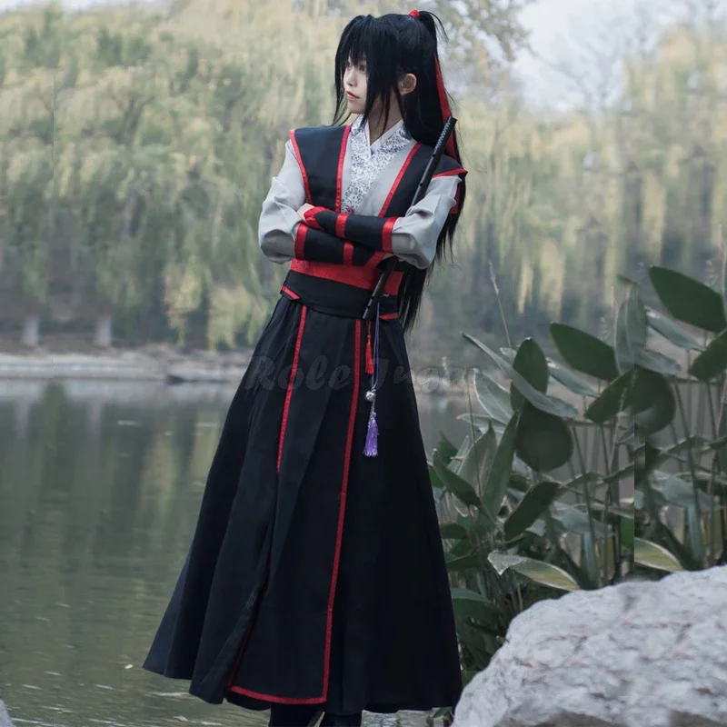 

Wei Wuxian The Yiling Patriarch Cosplay Grandmaster of Demonic Cultivation Costume Adult Men Anime Mo Dao Zu Shi Ancient Hanfu