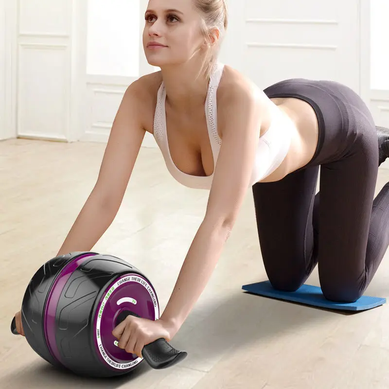 Home Gym Ab Roller Bodybuilding Dimagrante Rimbalzo Automatico Ruota Addominale Sport Fitness Muscle Exercise Equipment Unisex