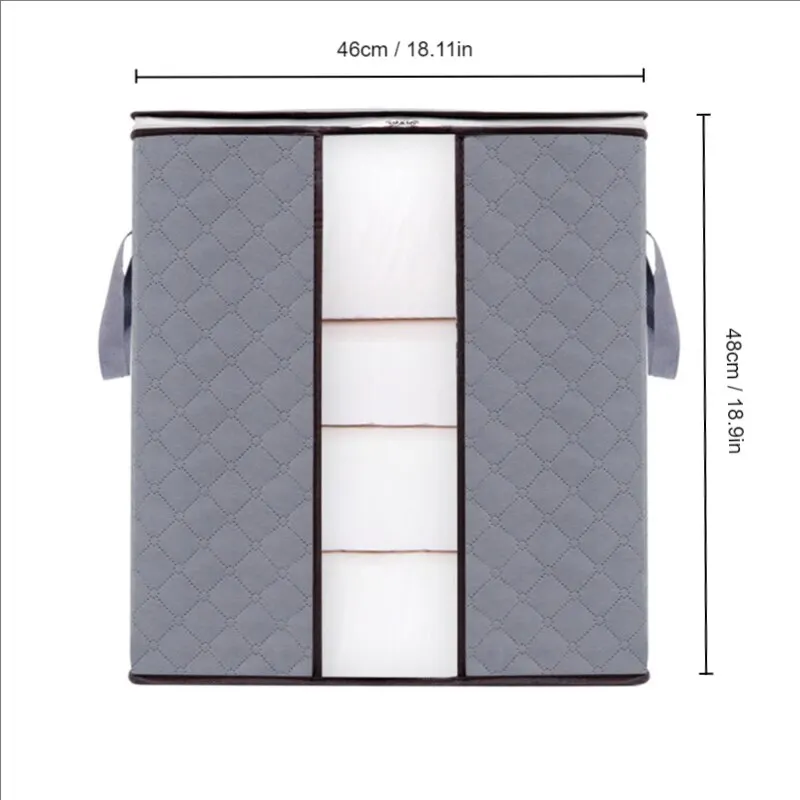 Non-Woven Clothes Storage Box for Clothing And Bedding Storage 1Pc/2Pcs clothes storage box