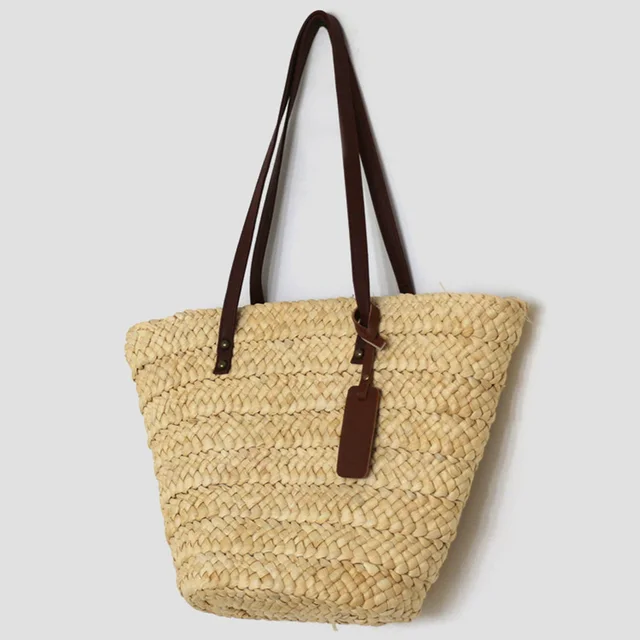 Womens Fashion Straw Woven Shoulder Bag: A Pastoral Fresh Style