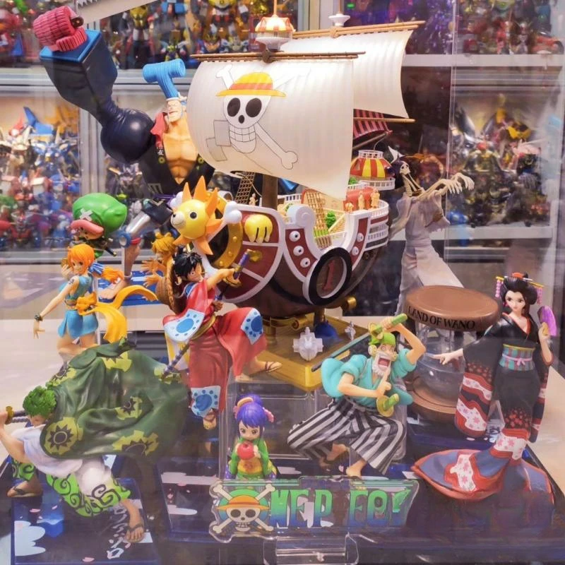 Originale Bandai Figuarts Zero One Piece Anime Figure Wano Rufy Zoro Sanji Nami Ussop Figurine Modello Bambola Da Collezione