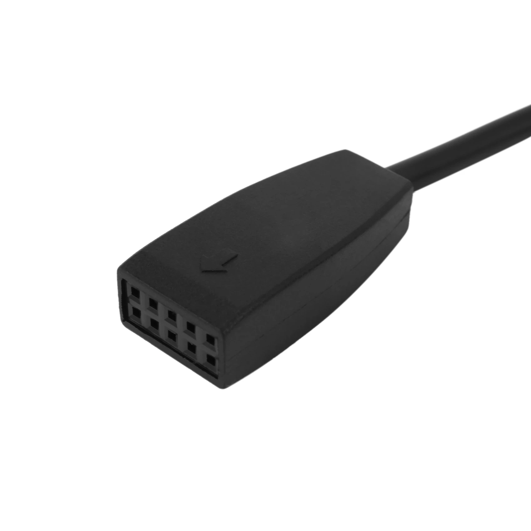 BMW E39 E53 BM54 X5용 혁신적인 검정색 10핀 3.5mm 잭 자동차 USB AUX IN 케이블