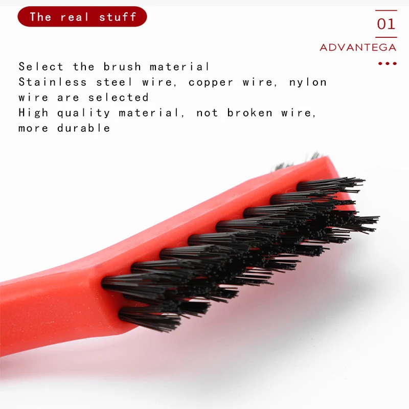 Stainless Steel Brush Brass Cleaning Brush Polishing Rust Remover Metal Wire Burring Cleaning Tool 7 inches 1/3-piece set