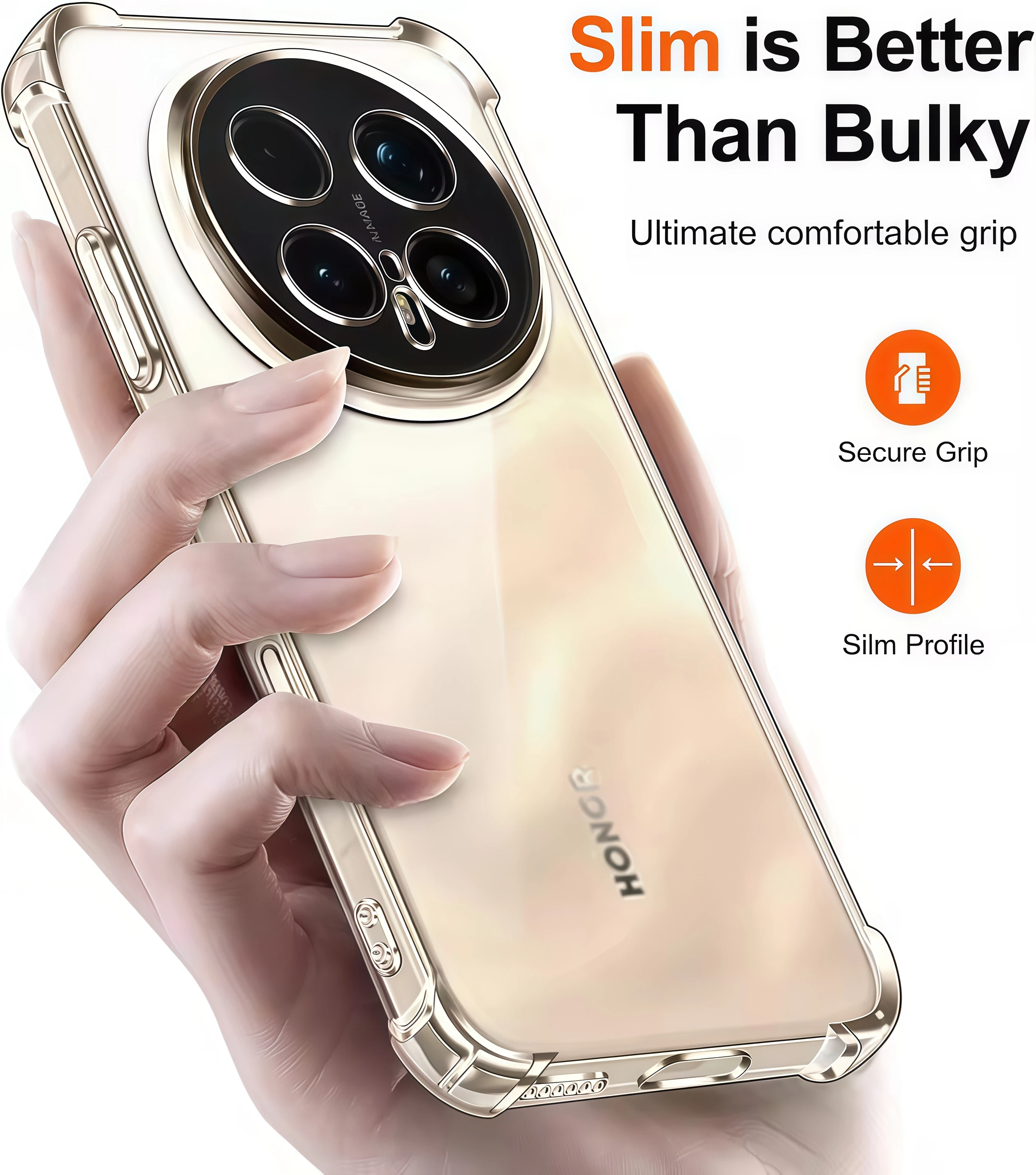 Transparent Shockproof Clear Phone Case Cover