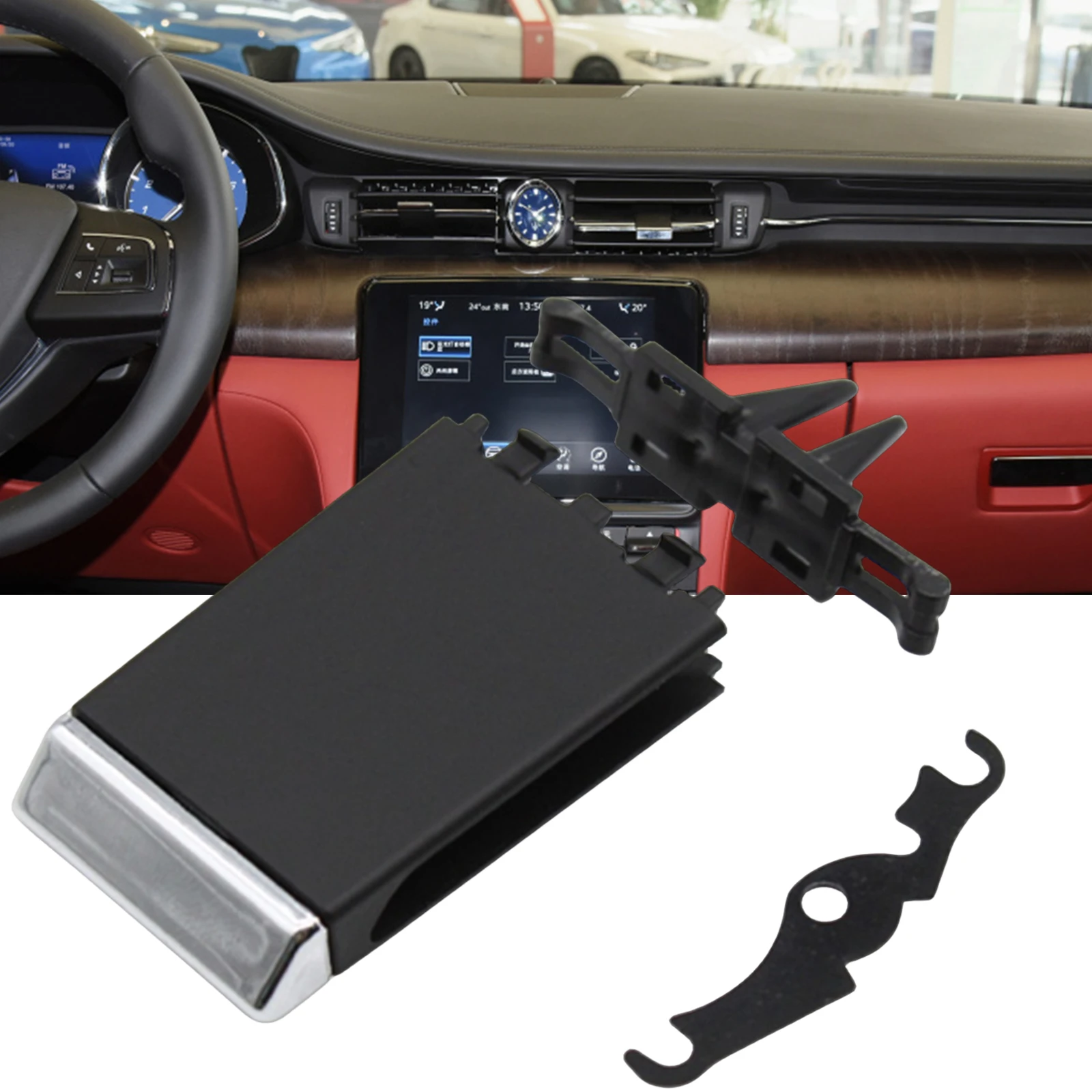 Per Maserati Quattroporte 2013-2022 Car Interior Air Vent Condizionamento Griglia Uscita Tab Clip Slider Kit 670011357
