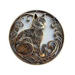 Round Aluminum Art Sign - Mask - Themed Decorative Wall Plate for Home, Bar, and Club Decor (10)
