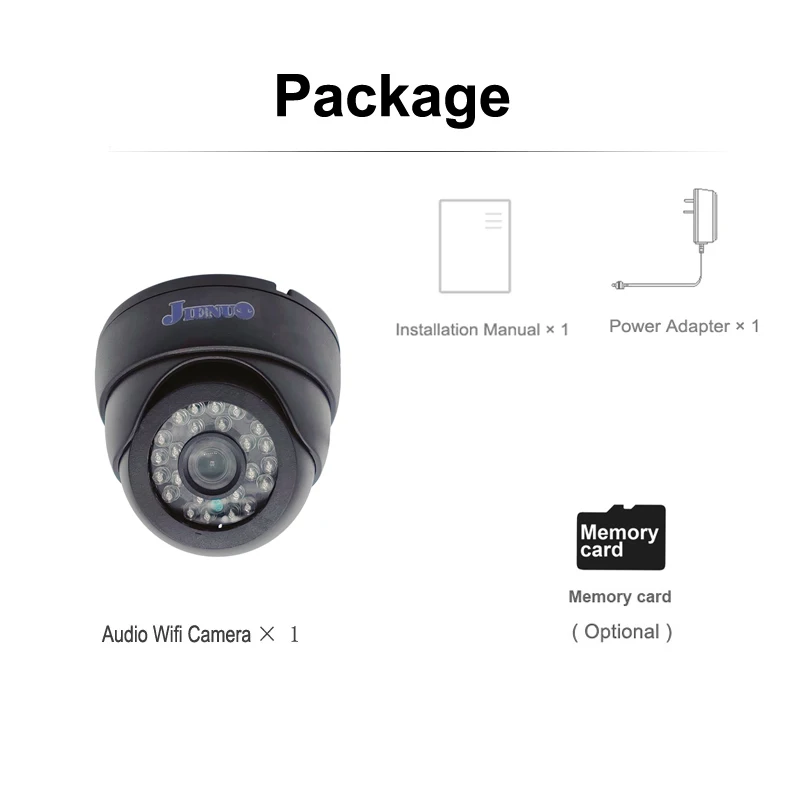 5MP 1080P Wifi IP Camera Dome Indoor Cctv Security Surveillance NightVision Infrared Video Wireless Home Cam Onvif CamHipro 6