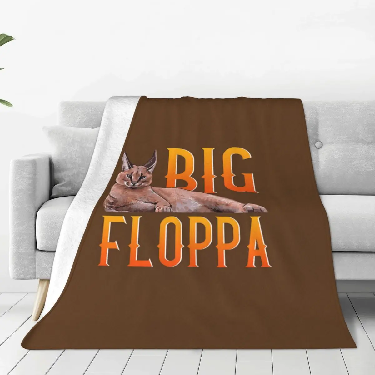 Большое одеяло Floppa с животными, кошками, дорожный Пушистый Зимний чехол, креативный милый смешной моющийся минималистичный мягкий пушистый чехол из микрофибры
