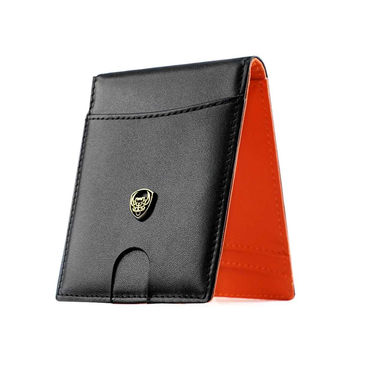 

New Men's and Women's Universal Ultra-thin Banknote Holder RFID Shielded Credit Card USD Wallet Genuine Leather Gift PhotoHolder