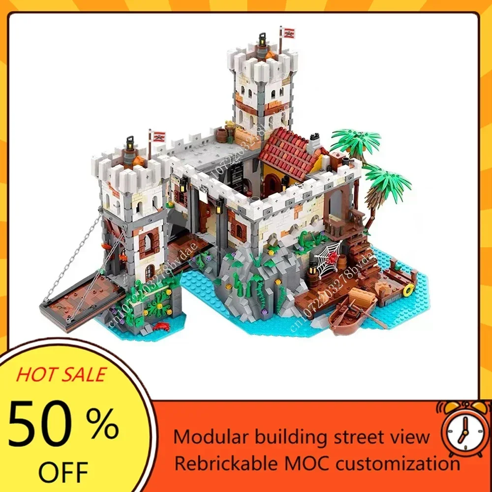 

3297 шт., набор строительных блоков MOC: императорская крепость