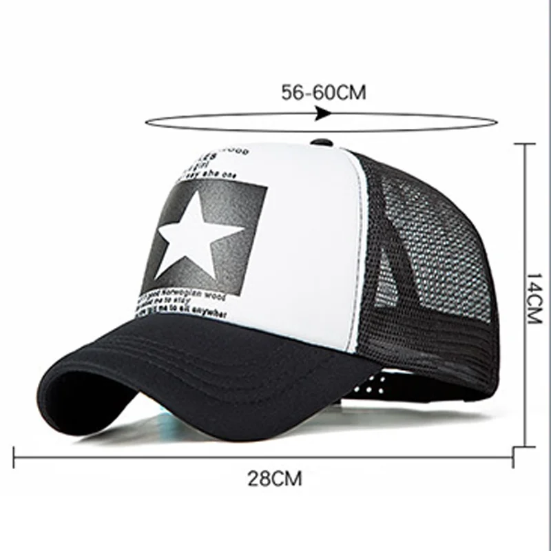 

Новинка 2023, летние бейсболки с сеточкой, Снэпбэк Кепка, модная спортивная Кепка в стиле хип-хоп, Кепка-тракер, Регулируемые дышащие шапки для мужчин и женщин