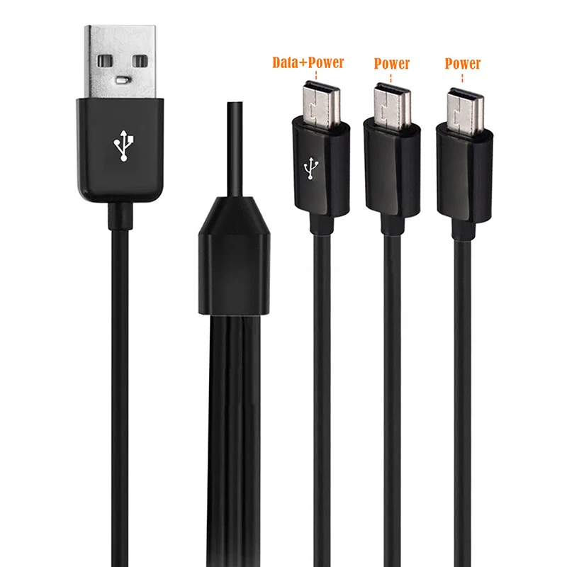 USB A 수 1-3 미니 USB 5 핀 데이터 충전기 케이블, 빠른 충전 미니 USB Y 스플리터 케이블, 1M, 3 인 1