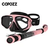 COPOZZ 2023 Scuba Diving Mask Set Anti Fog Goggles with Snorkel Glasses Tube Adjustable Strap for Women Men Adult Swimming Mask 1