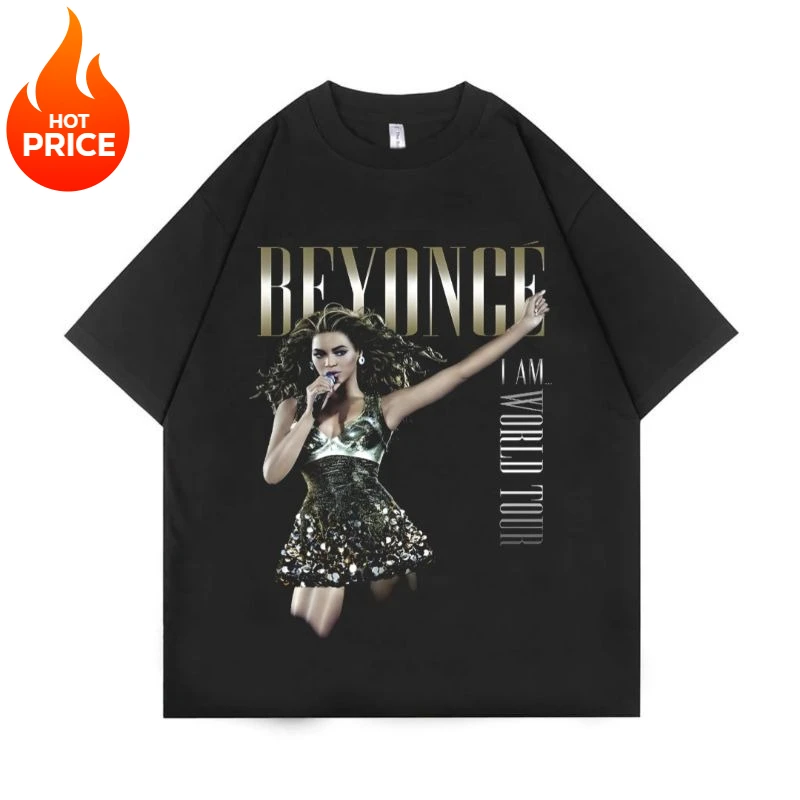 Summer New Men's T-shirt KAOS BEYONCE Actress T-shirt Singer Band