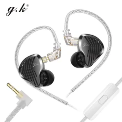 Enhanced Dynamic Drive HiFi Earbuds with Detachable Metal Design and Heavy Bass (3.5mm With Mic)