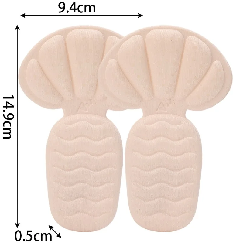 Elastic Foam Heel Stickers Light Sweatproof Half Insoles High-heeled Shoes Antiwear Comfortable Heel Patch Reusable Shoe Inserts