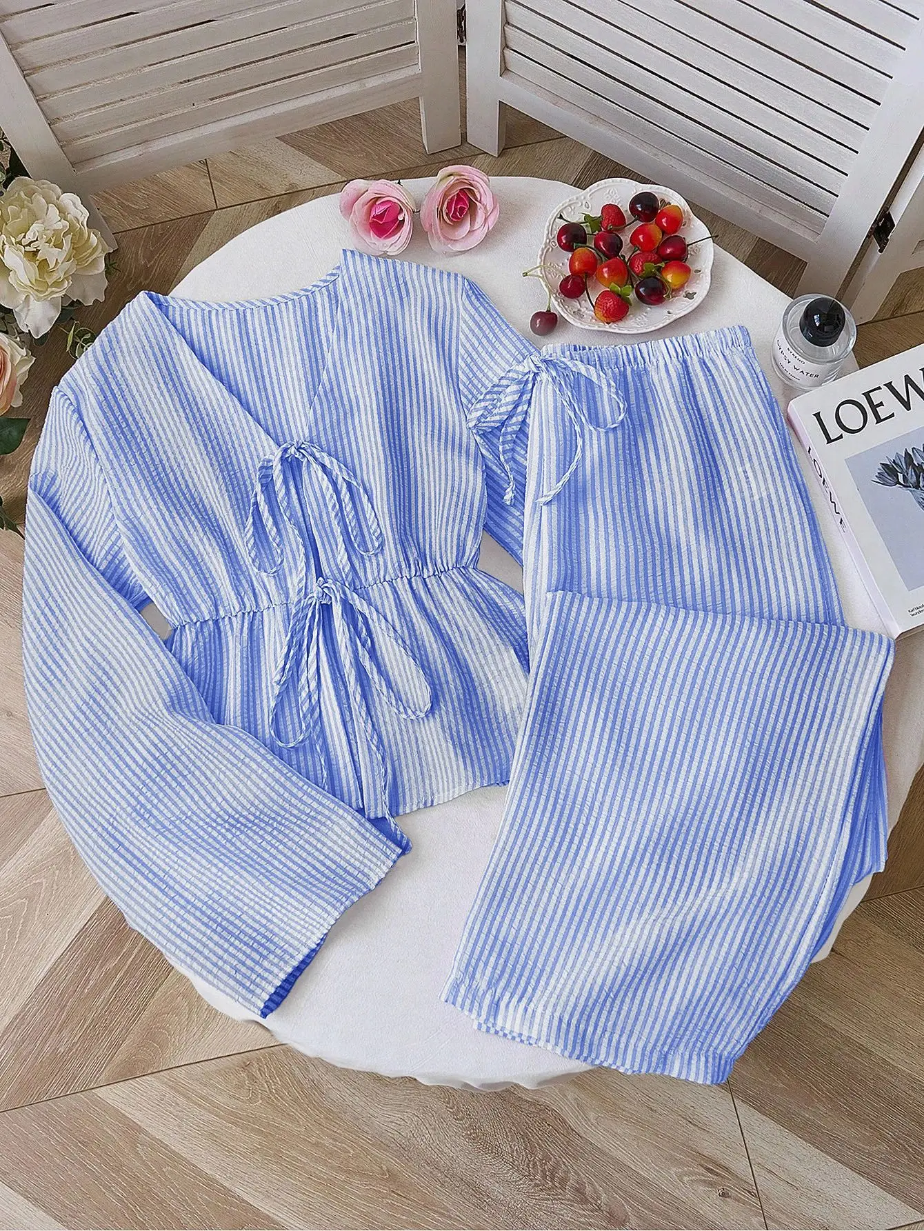 long sleeve blue