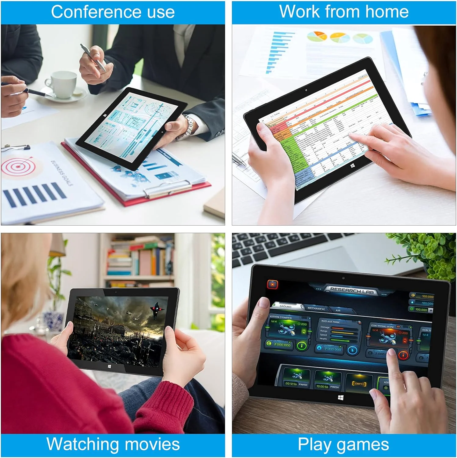10.6 INCH Ezpad C24S  Windows 10 Tablet PC 2GB RAM 32GB ROM Z3735F 32 Bit 1366 x 768 IPS Screen 6600mAh USB 3.0 5