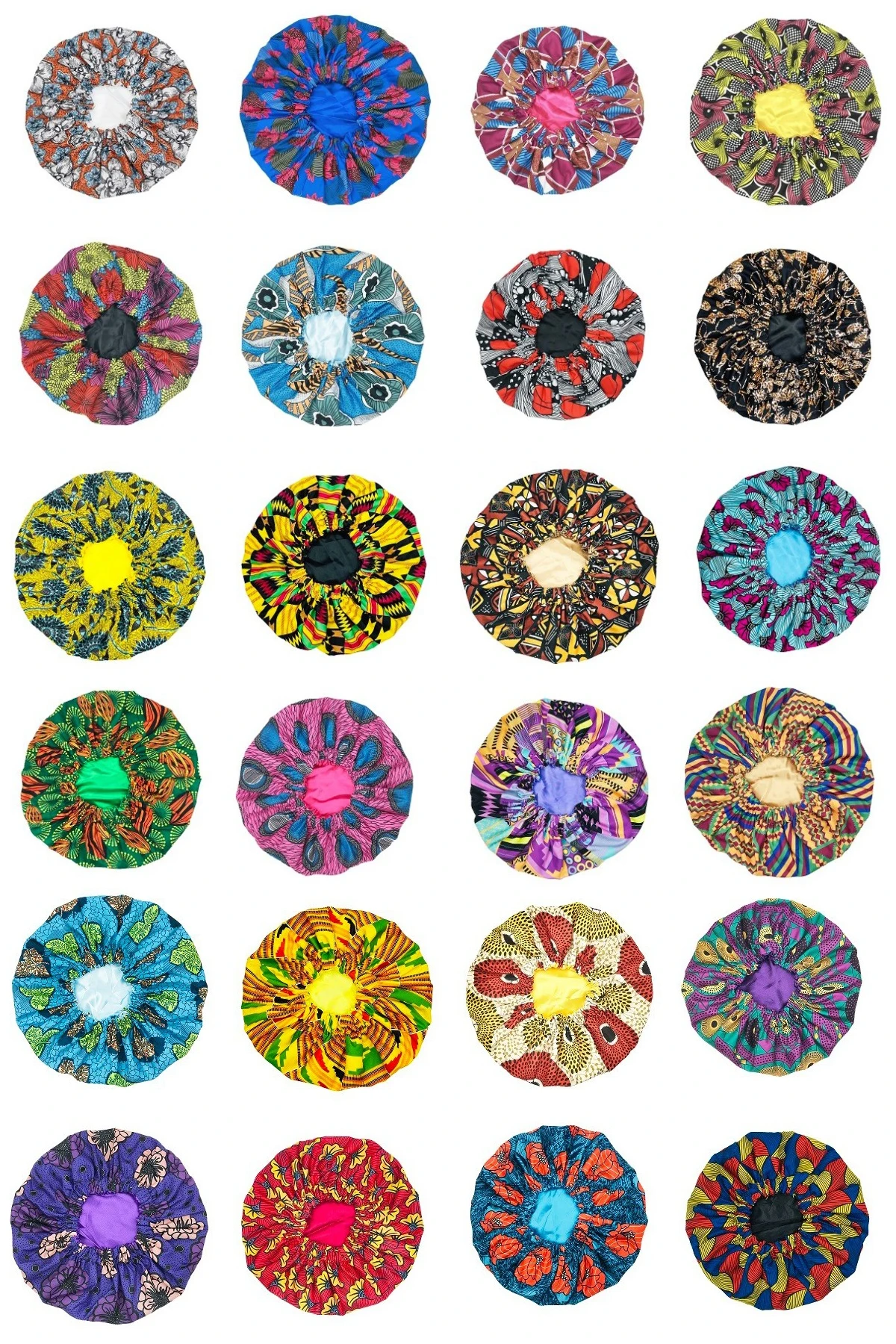 New Extra Large Satin Lined Bonnet Women Big Size Beauty Print Satin Silk Bonnet Sleep Night Cap Head Cover Bonnet Hat Wholesale